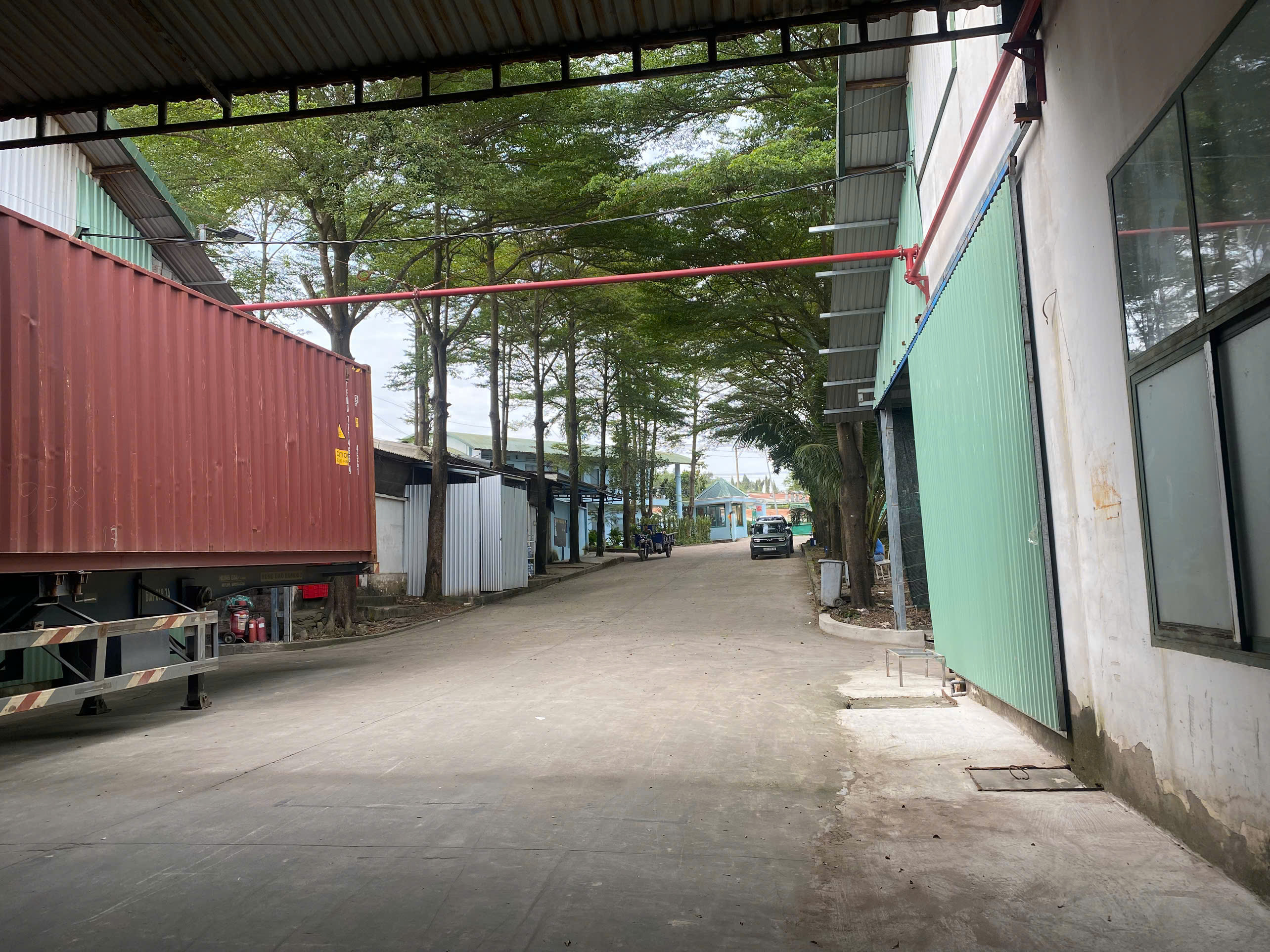 Area outside the factory